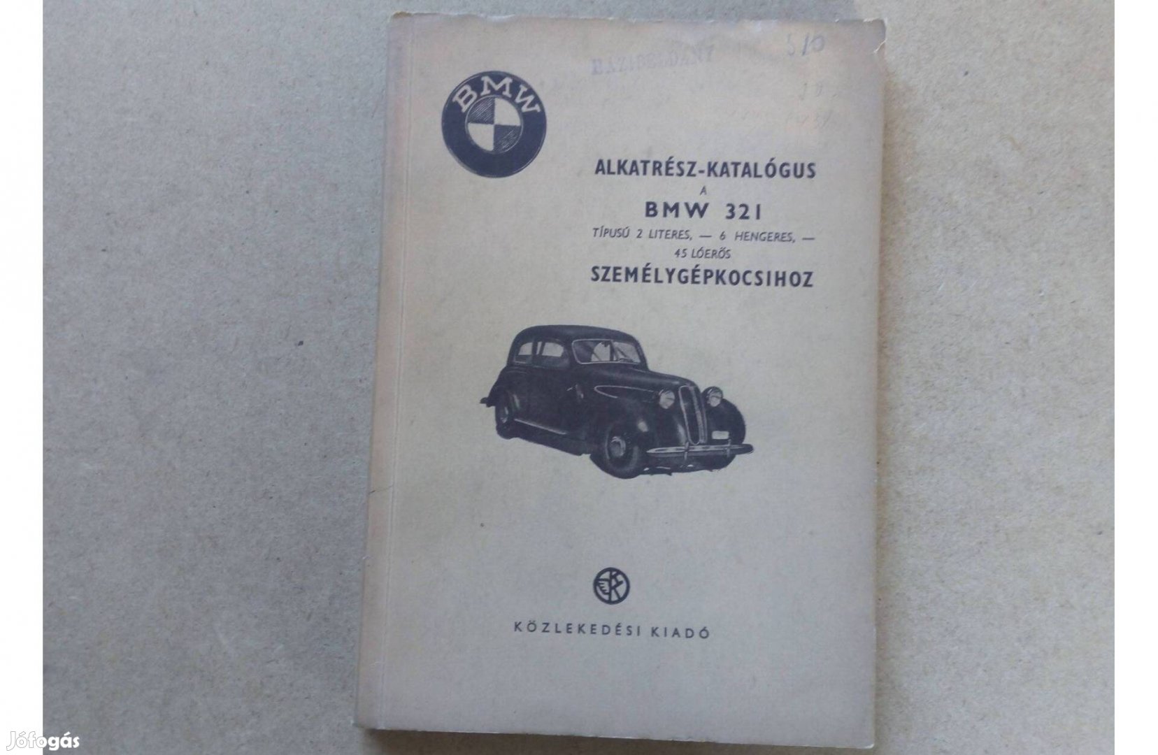 BMW 321 alkatrészkatalógus 1952