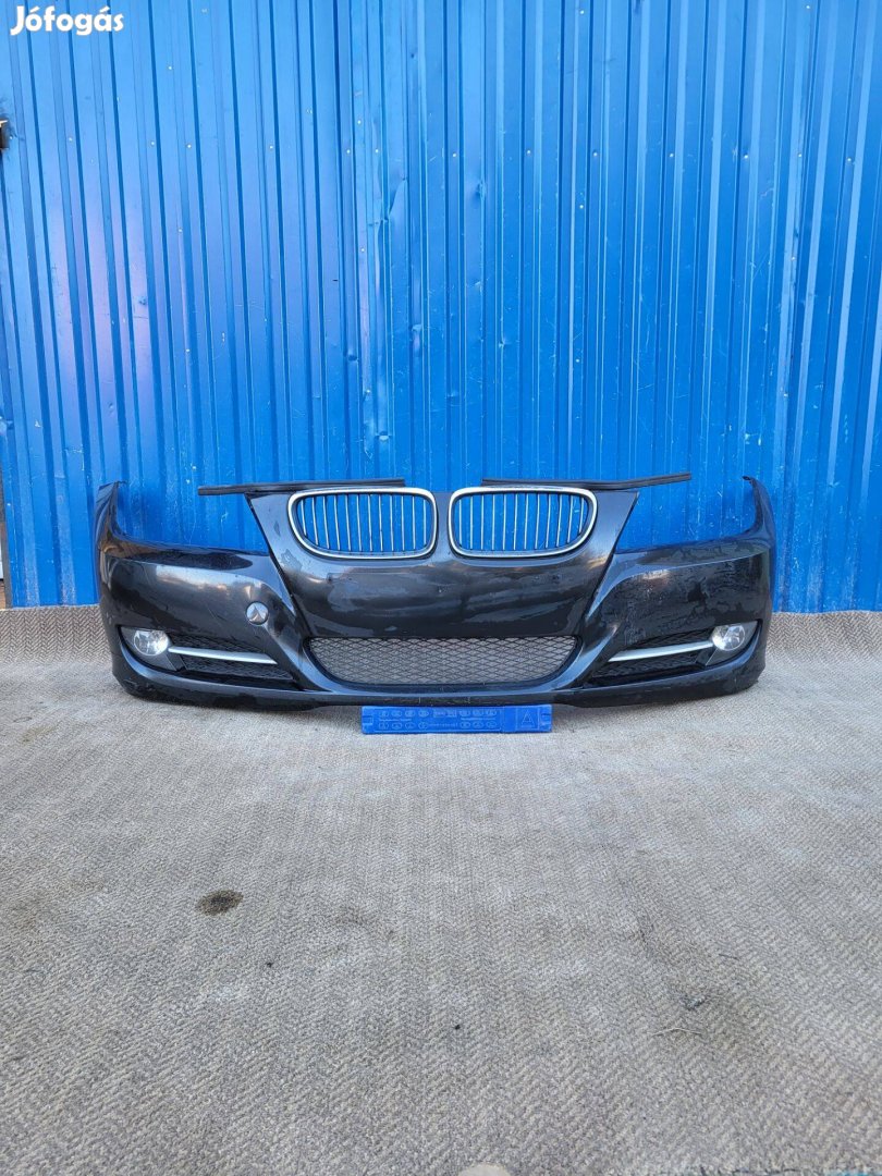 BMW 3 E90, E91 LCI gyári első lökhárító black saphire sérülésmentes
