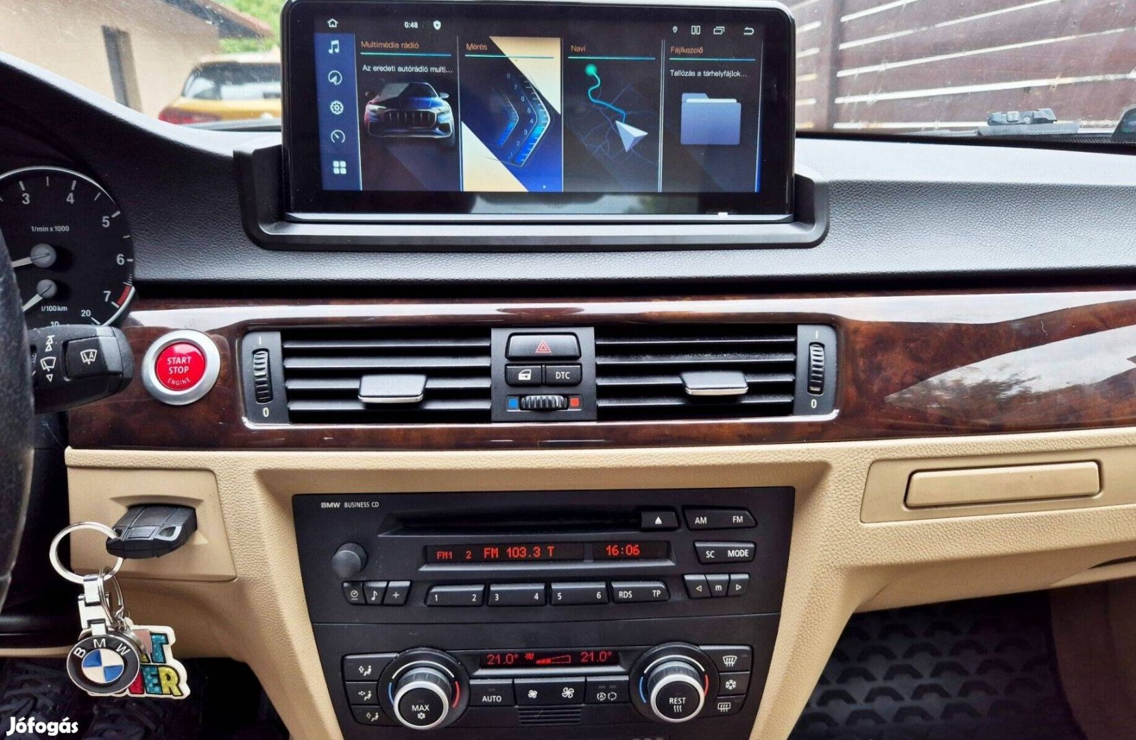 BMW 3 E90 +idrive Android autórádió multimédia fejegység navi Carplay