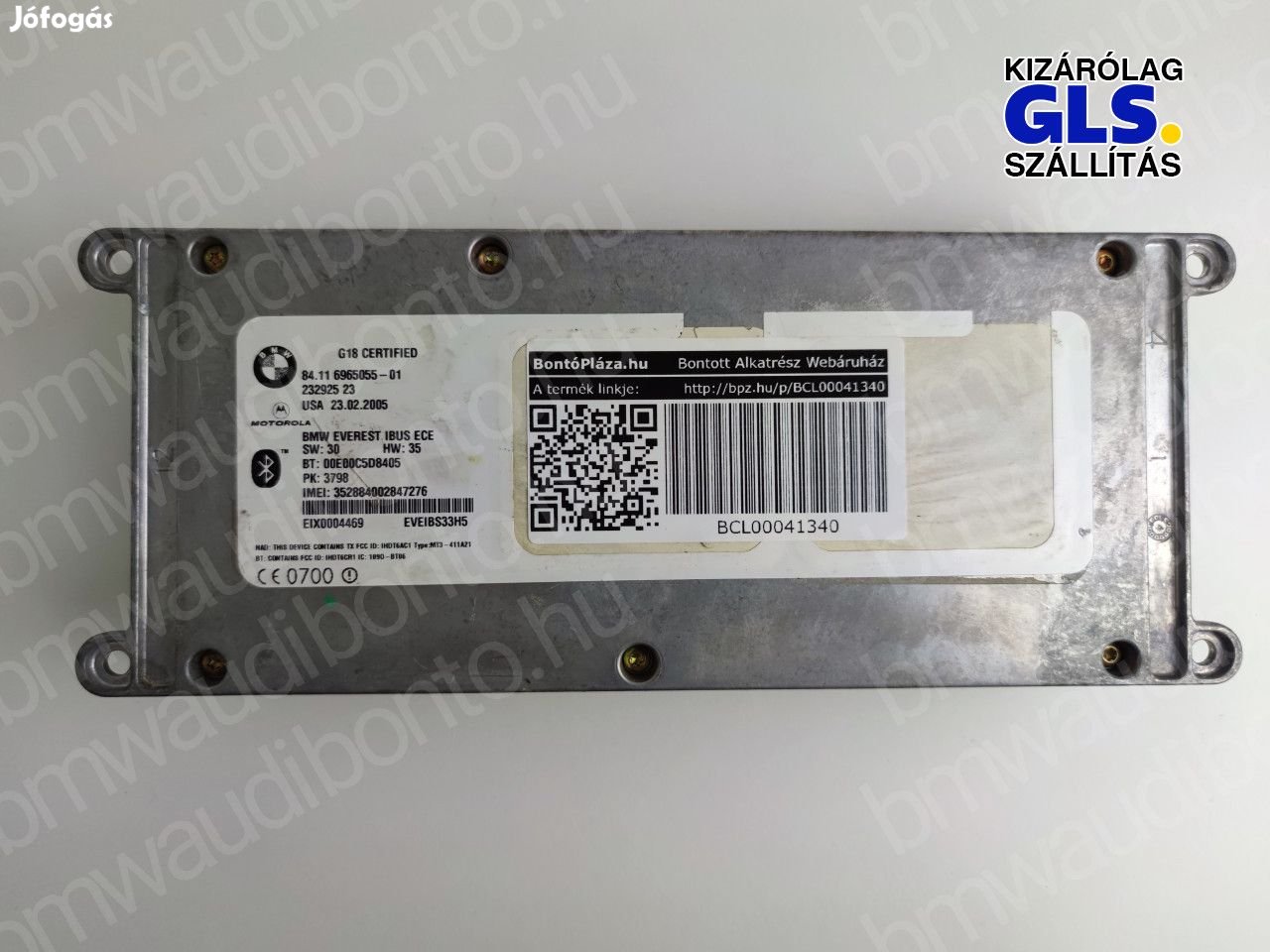 BMW 3 (E46) Bluetooth vezérlőegység modul (6965055, 84106965055)