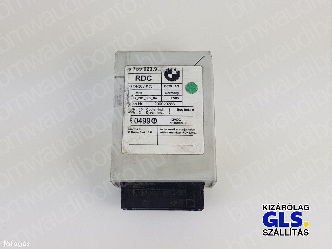 BMW 3 (E46) Gumiabroncsnyomás szabályozó (TPMS) egység (6759023)