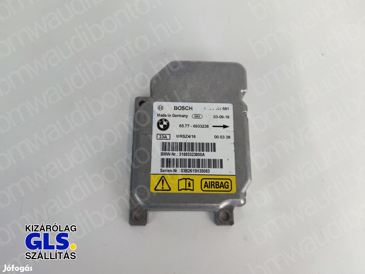 BMW 3 (E46) Légzsákvezérlő egység/modul (6933238, 65776933238)