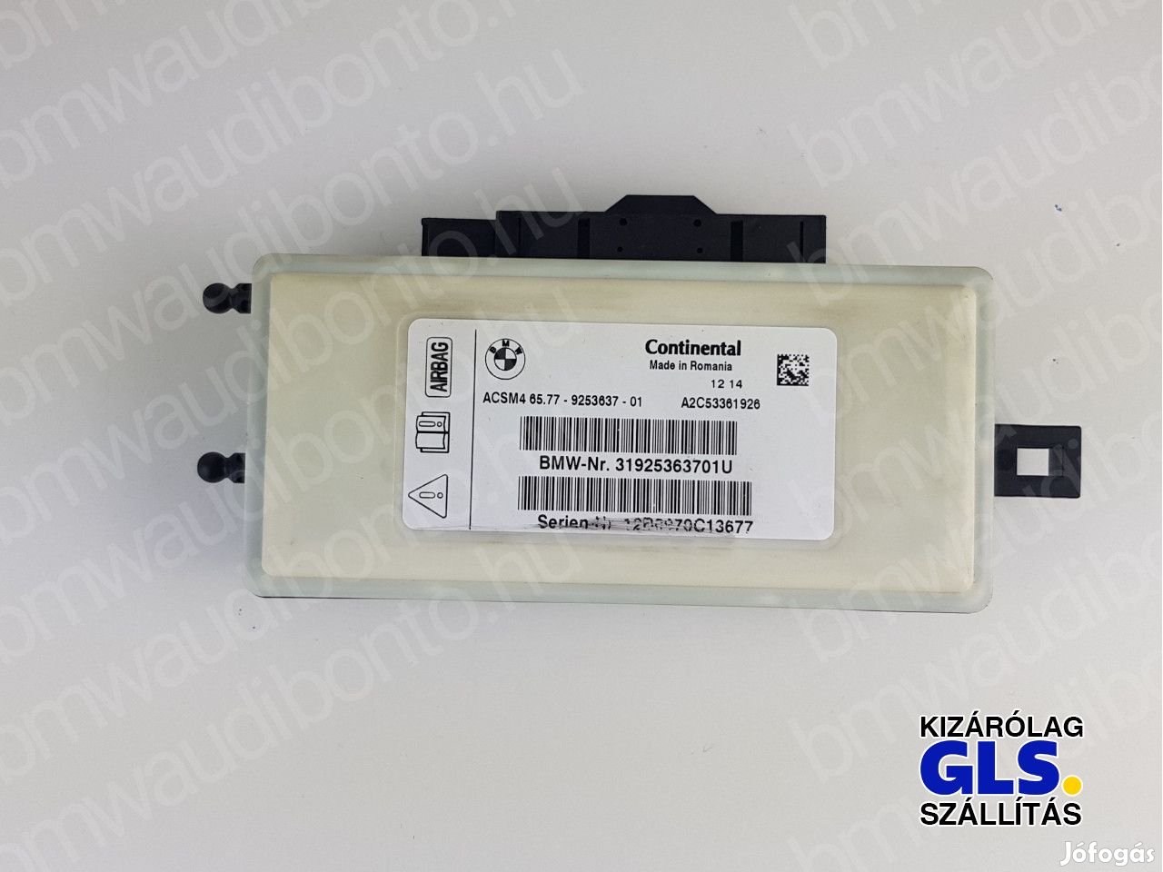 BMW 3 (F30, F80) Légzsákvezérlő egység/modul (9253637, 65779253637)