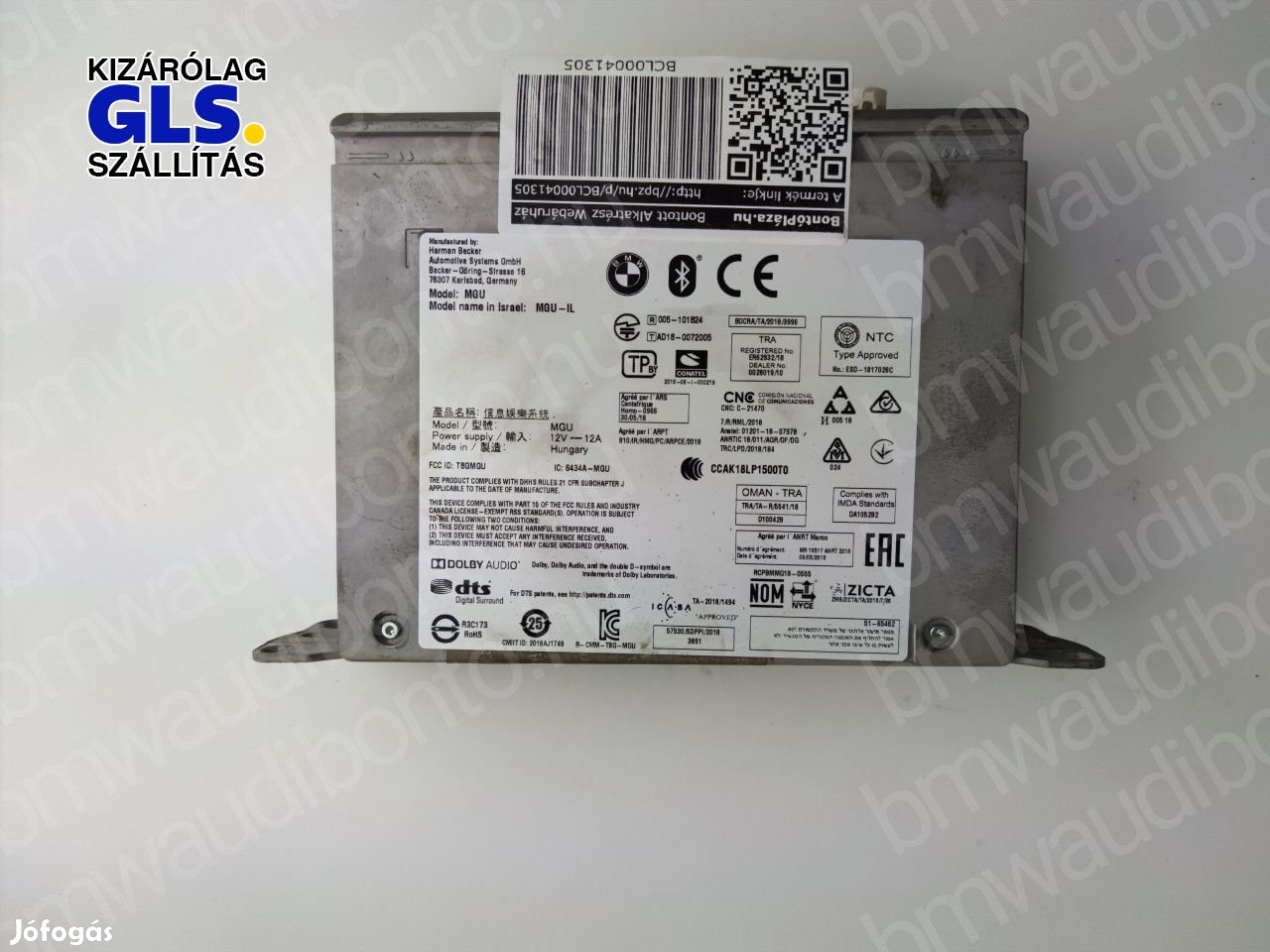 BMW 3 (G20, G80, G28) HiFi Audio hangvezérlő egység (Rádió / CD)
