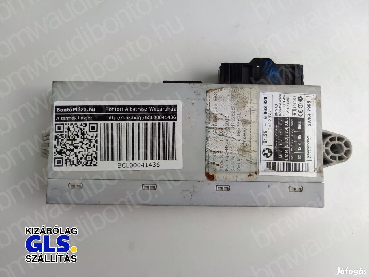 BMW 5 (E60) Indításgátló vezérlőegység/modul (6963828, 61356963828)