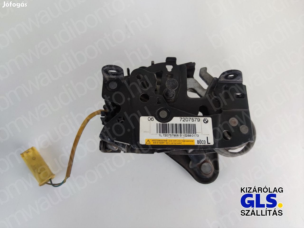 BMW 5 (F10) Bal motorháztető zárszerkezet (7207579, 51237207579)
