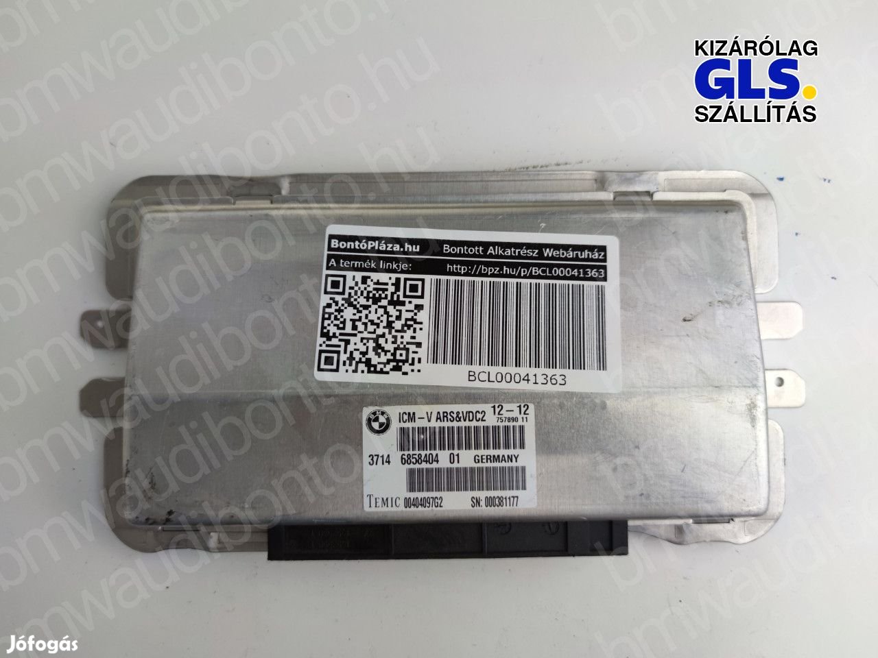 BMW 5 (F10) Futómű vezérlőegység/modul (6858404, 37146858404)