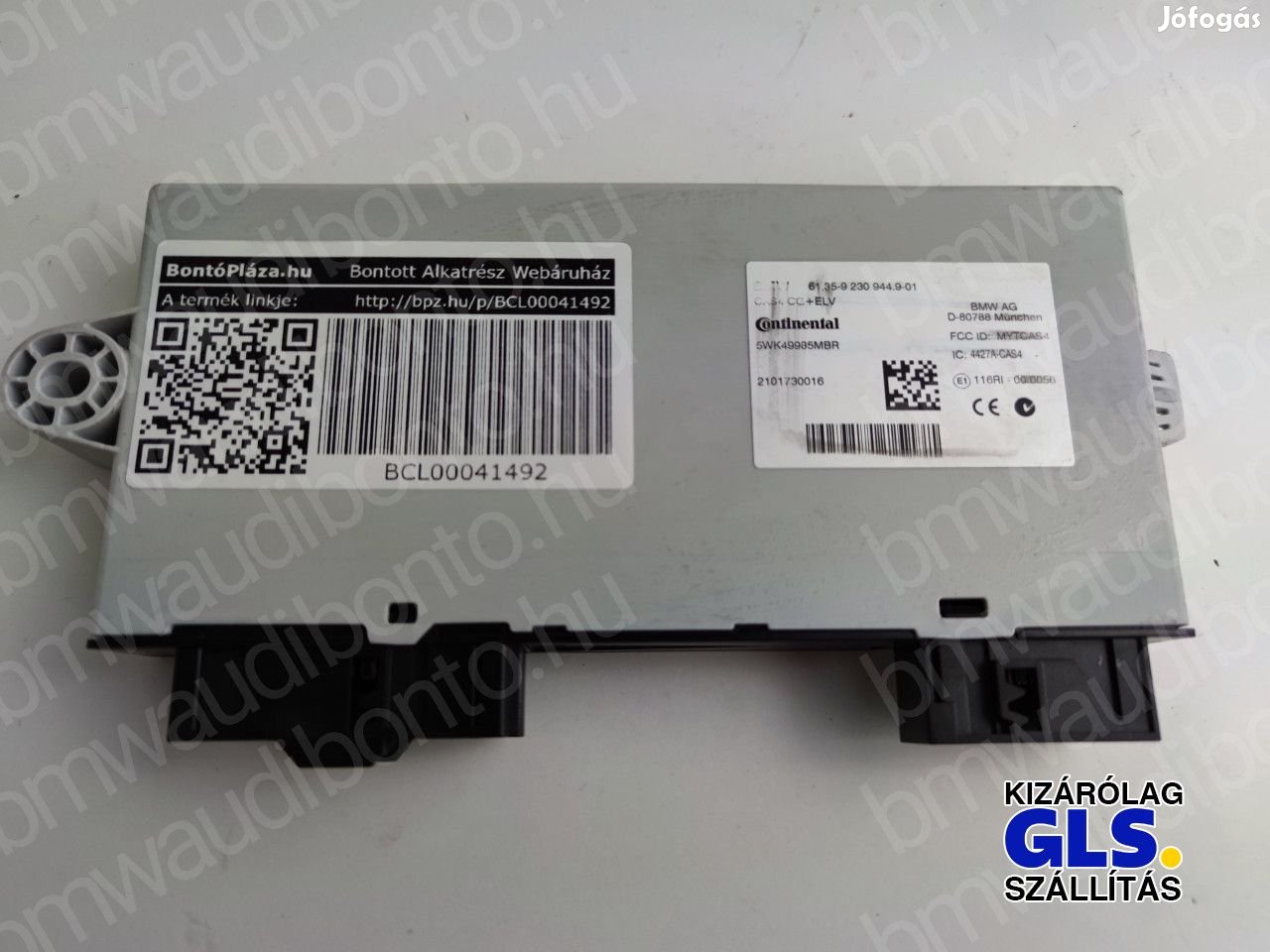 BMW 5 (F10) Indításgátló vezérlőegység/modul (9230944)