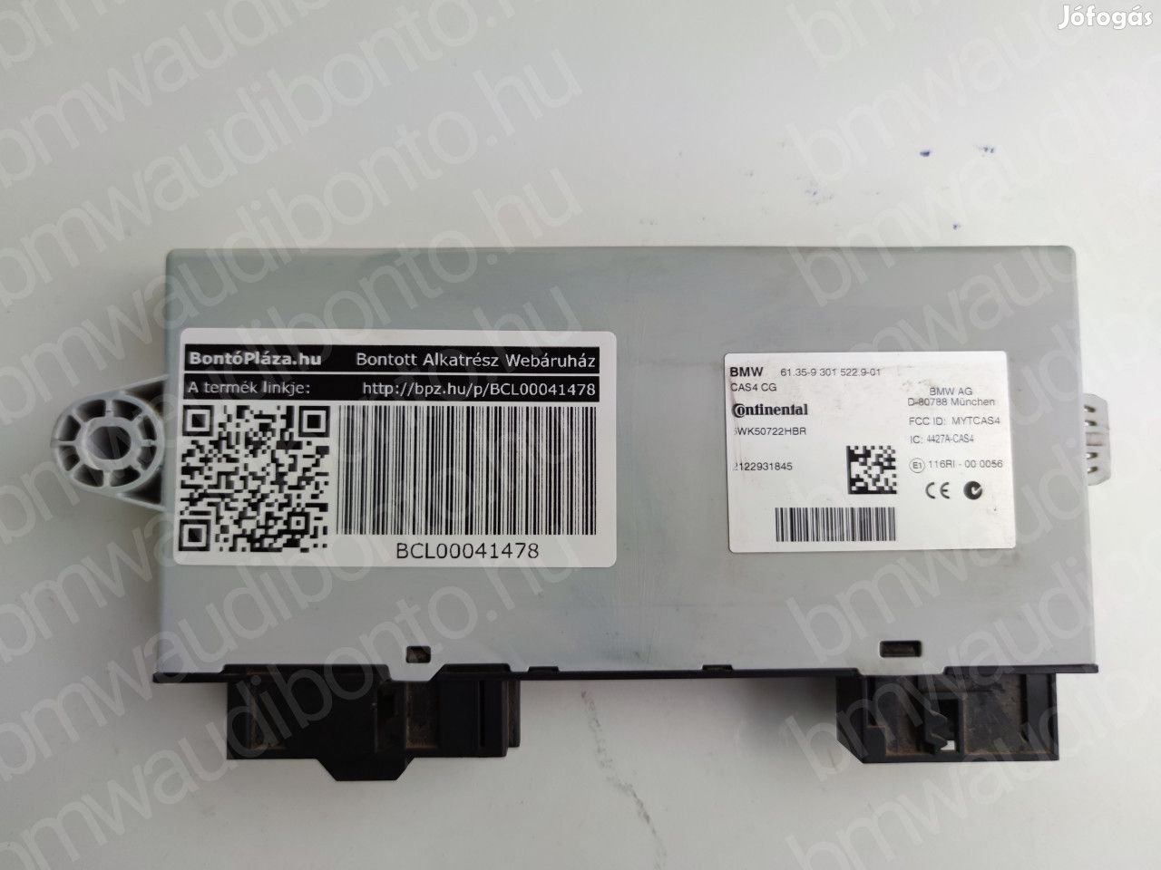 BMW 5 (F10) Indításgátló vezérlőegység/modul (9301522, 61359301522)