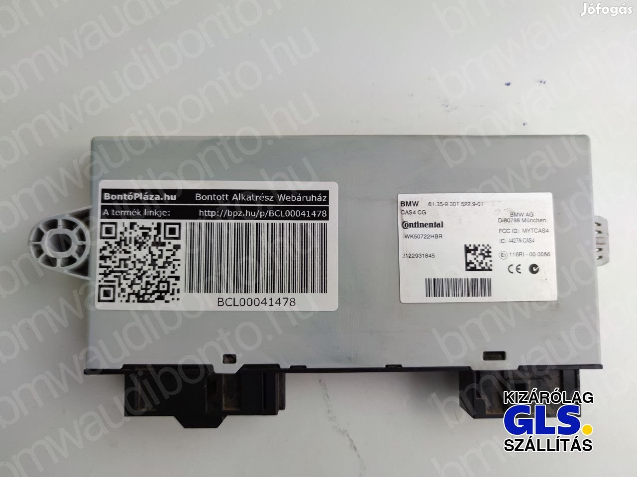 BMW 5 (F10) Indításgátló vezérlőegység/modul (9301522, 61359301522)
