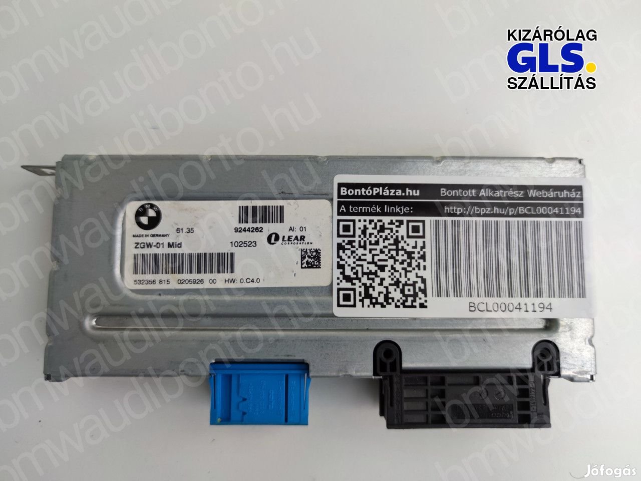 BMW 5 (F10) Komfort vezérlőegység/modul (9244262)