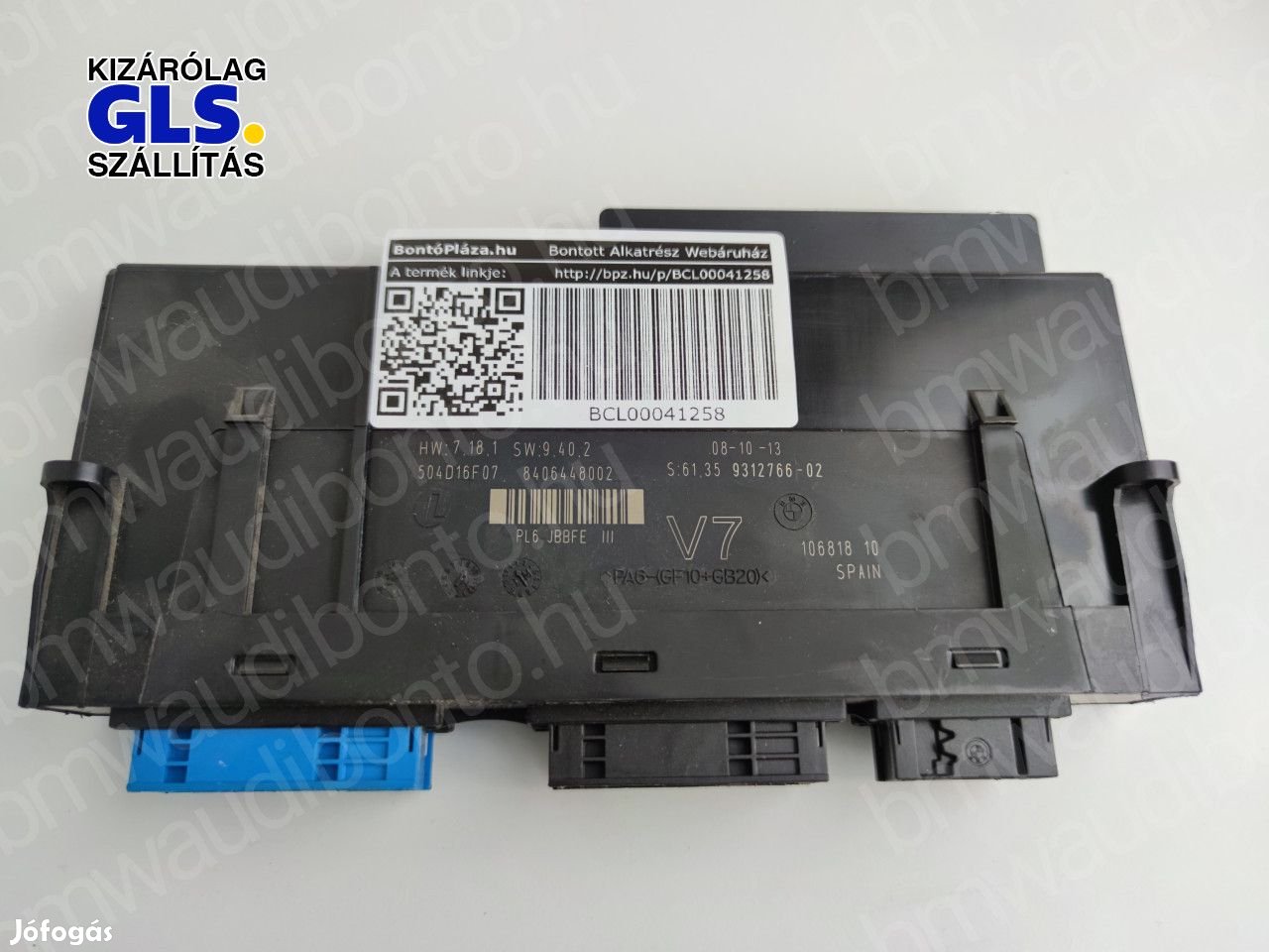 BMW 5 (F10) Komfort vezérlőegység/modul (9312766, 61359312766)