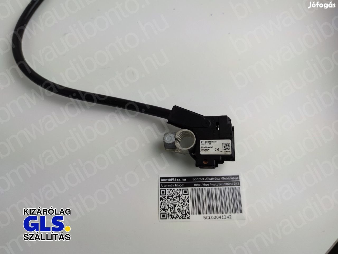 BMW 5 (F10) Negatív kábel (9243752, 61129243752, 61129234437)