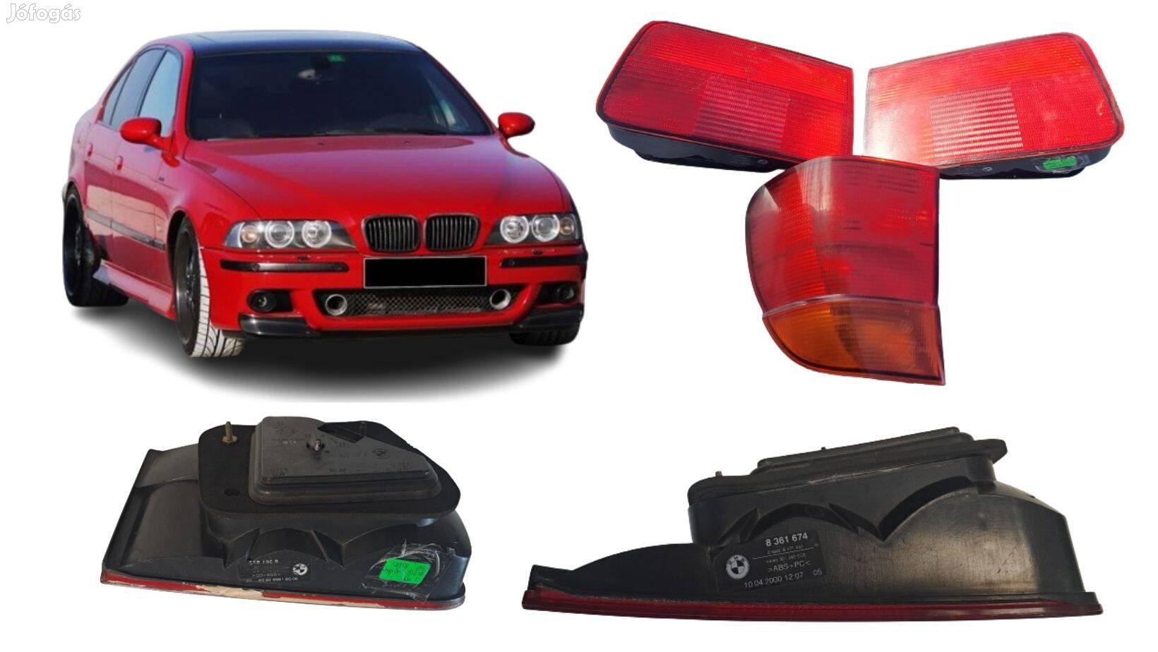 BMW 5-ös sorozat E39 hátsó lámpa szett csz 8361573, 8361674, 8361672