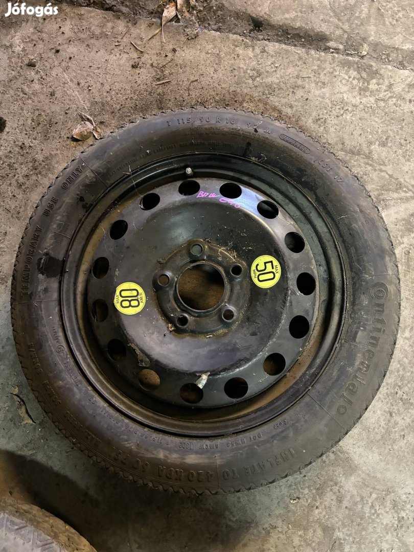 BMW 5x120 '16 felni pótkerék mankókerék 