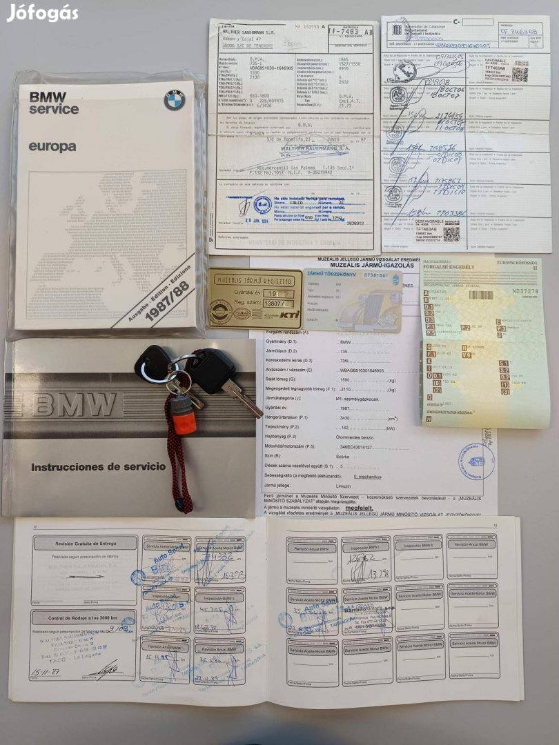 BMW 735i Kuriózum! Eredeti.Gyári.Állapot! GAR.1...