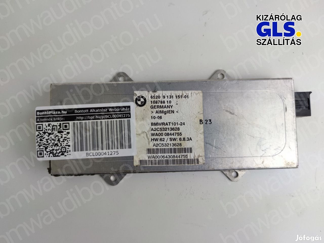 BMW 7 (E65, E66, E67) Antenna erősítő (9131151, 65209131151)