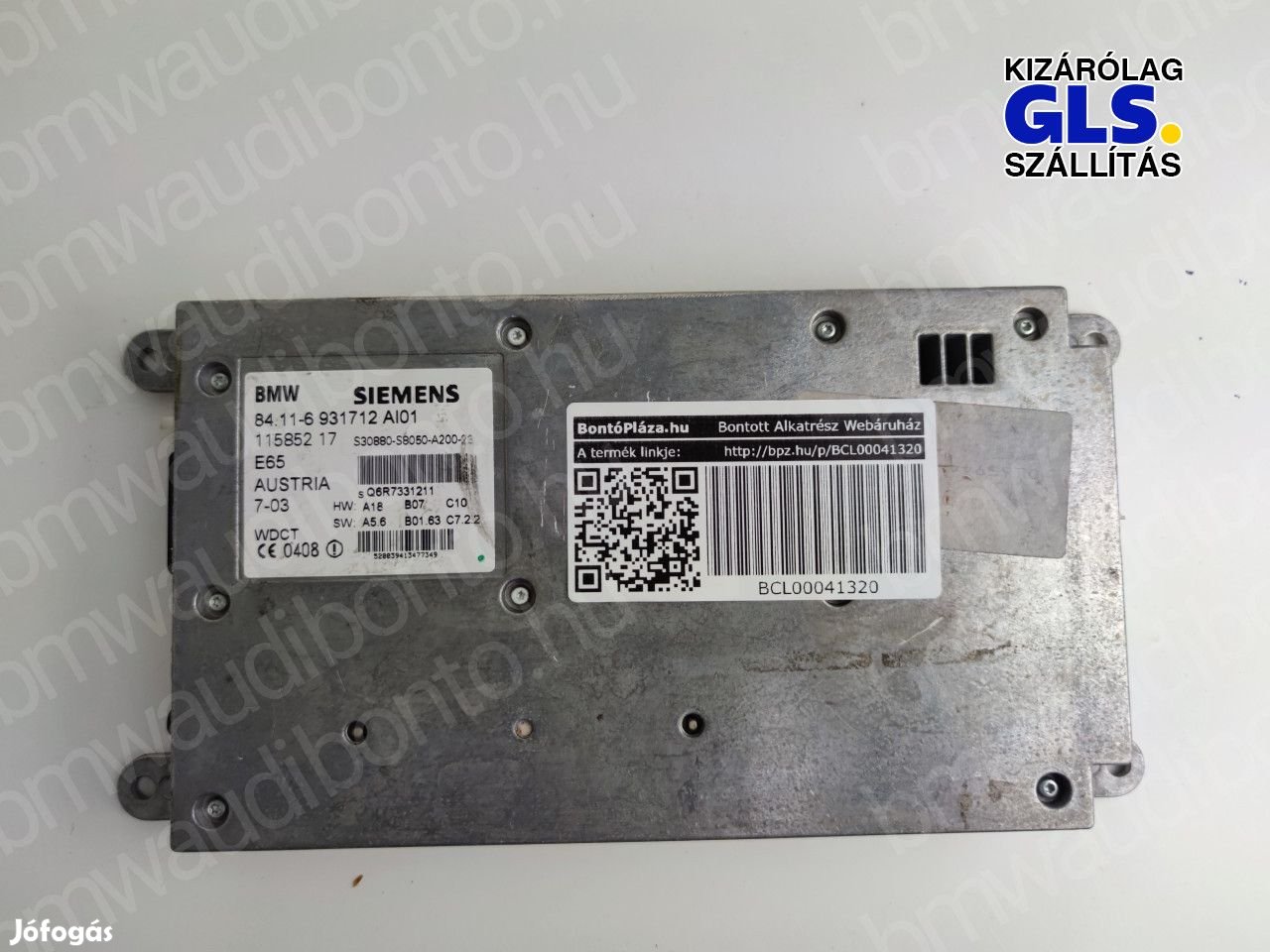 BMW 7 (E65, E66, E67) Bluetooth vezérlőegység modul (6931712)