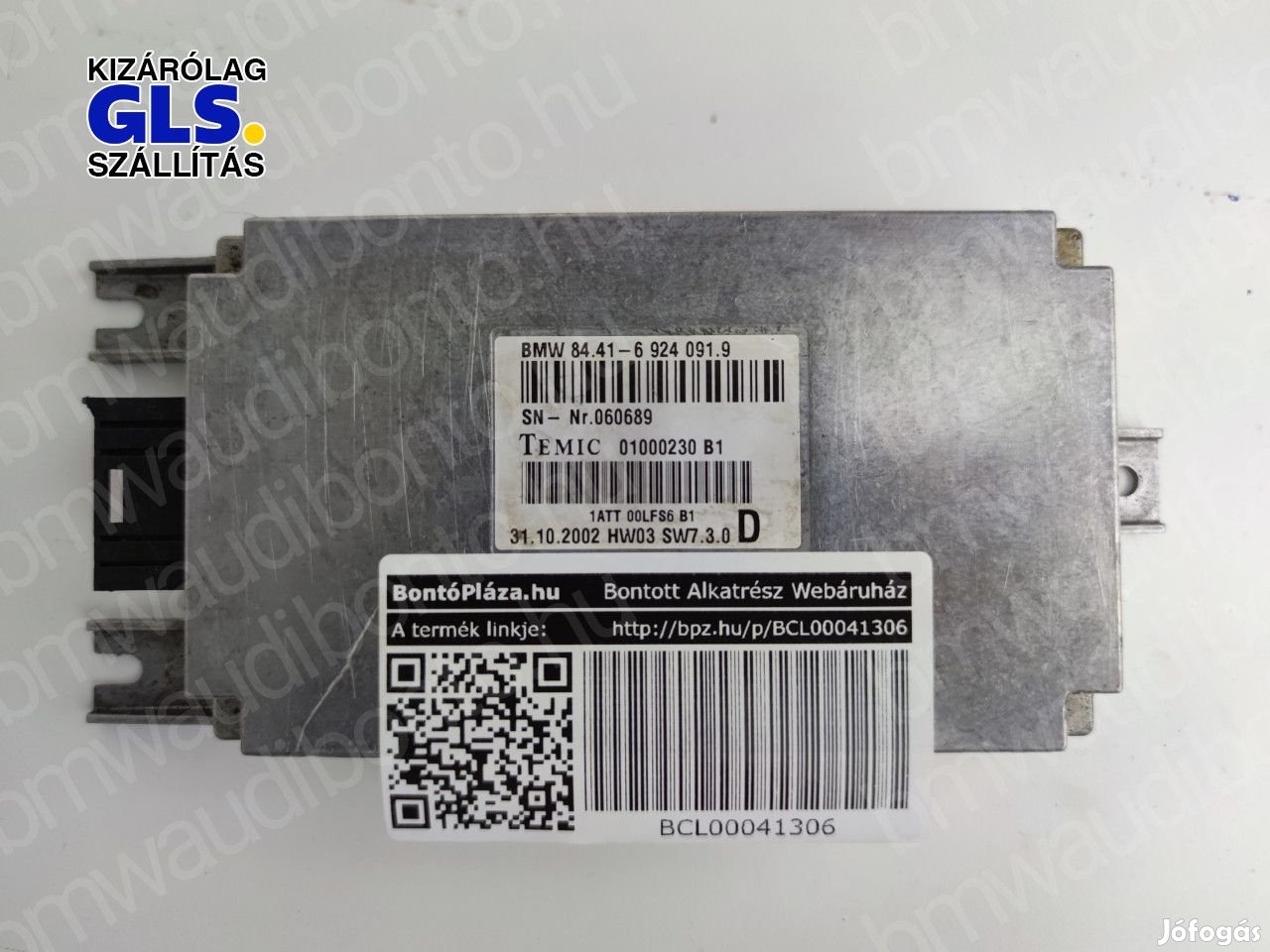 BMW 7 (E65, E66, E67) Hangvezérlő egység/modul (6924091, 84106924091)