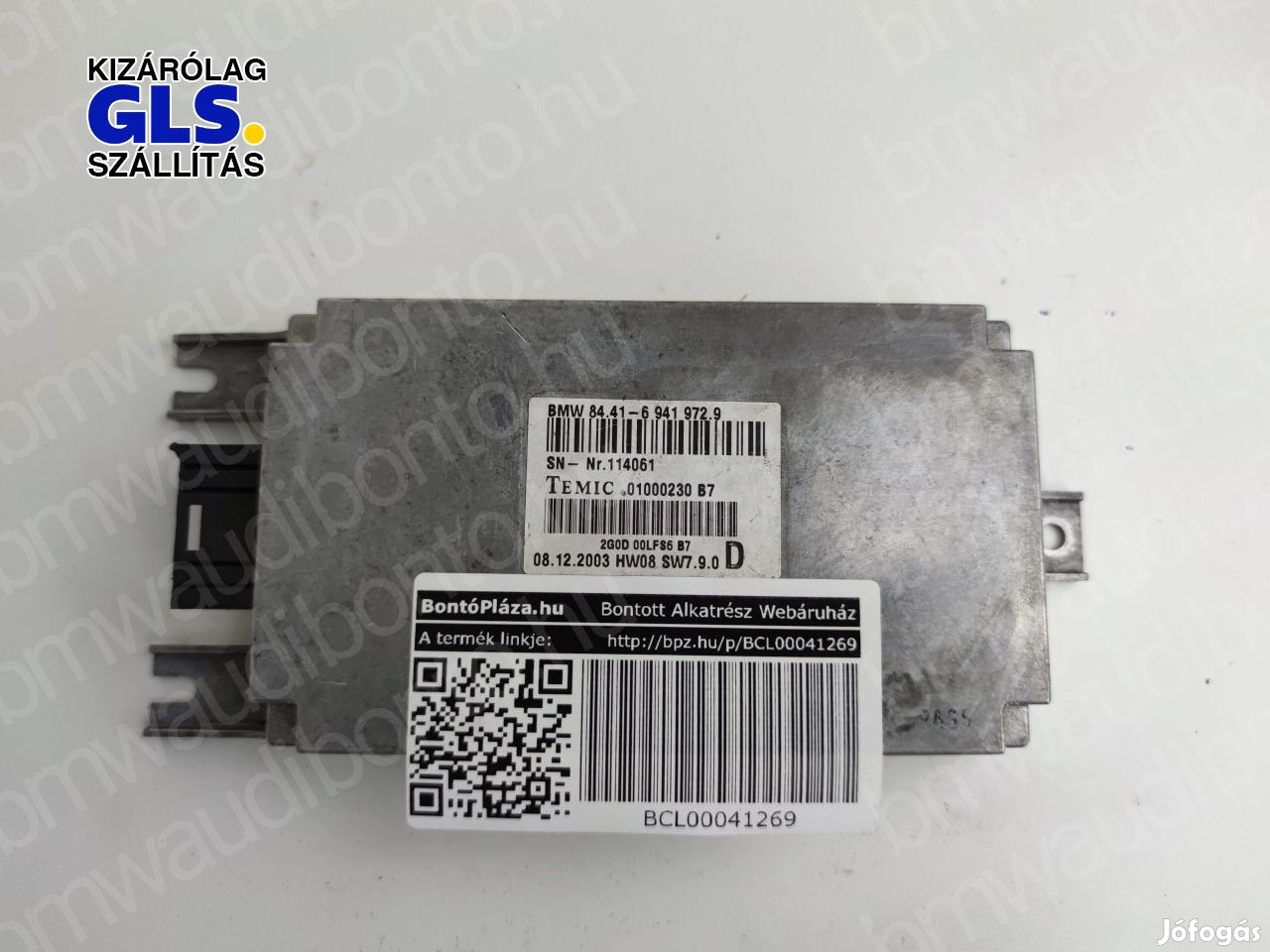 BMW 7 (E65, E66, E67) Hangvezérlő egység/modul (6941972, 84106941972)