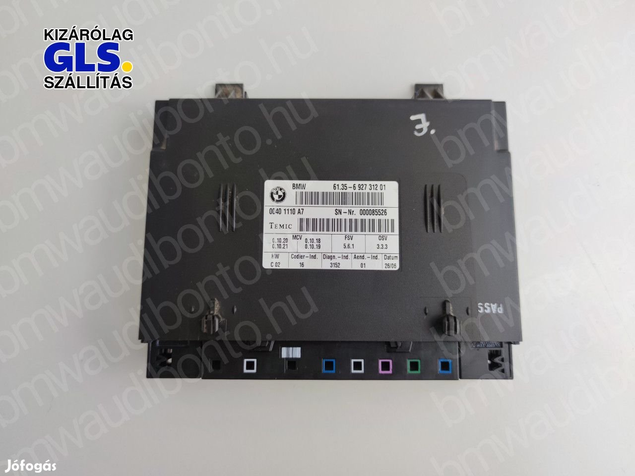 BMW 7 (E65, E66, E67) Ülés vezérlőegység/modul (6927312, 61356927312)