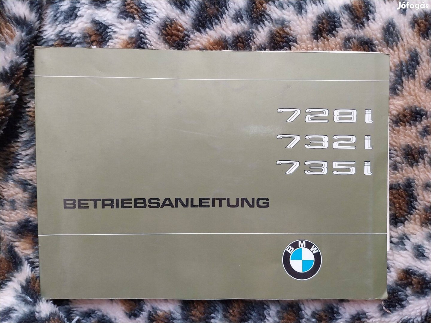 BMW 7-es széria kezelési úmutató német nyelvű veterán autó