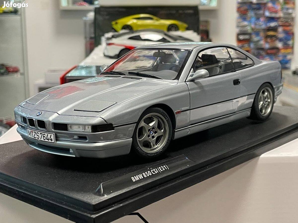 BMW 850 CSI E31 1992 silver 118 118 Solido S1807004