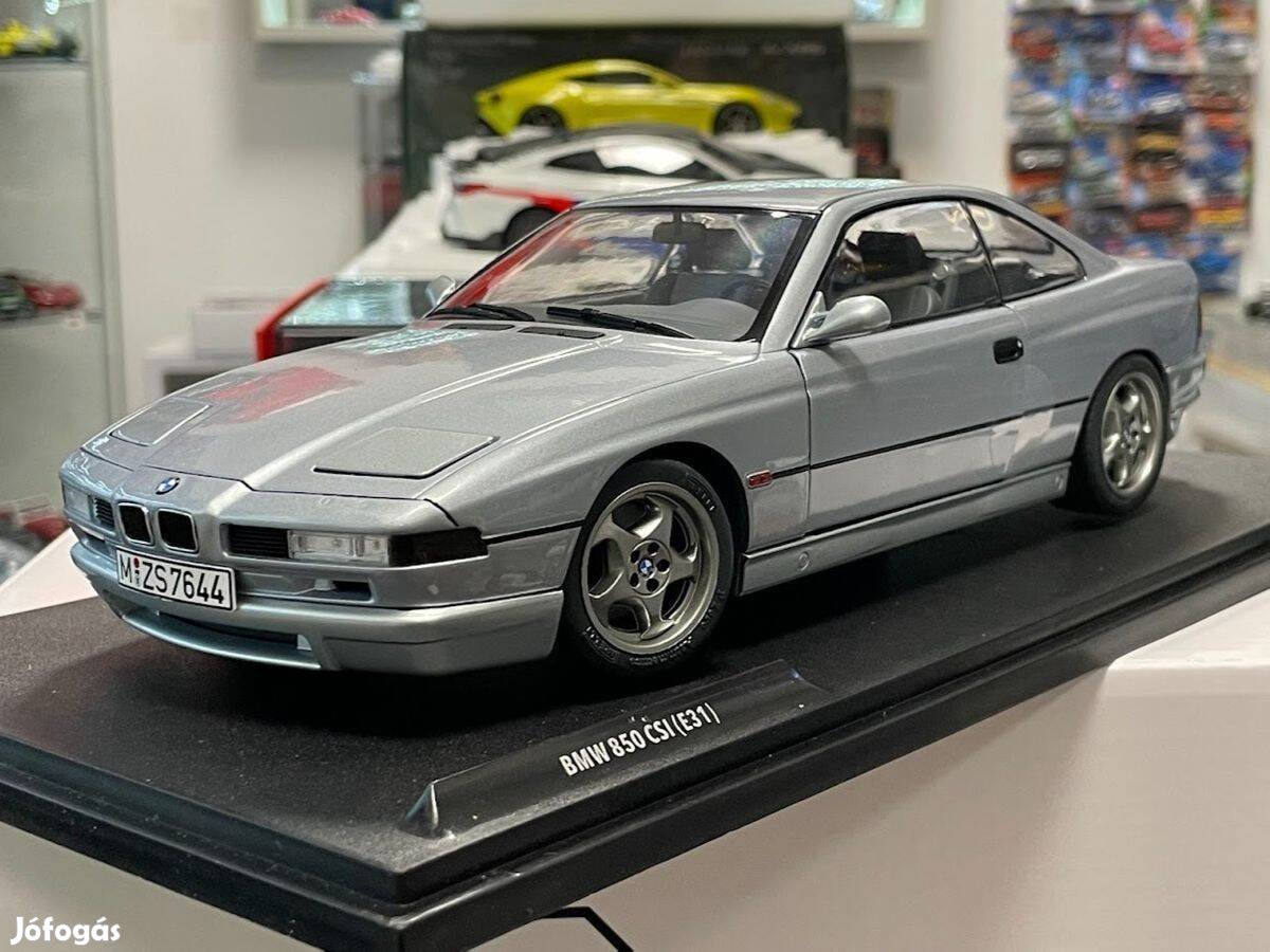 BMW 850 CSI E31 1992 silver 1:18 Solido S1807004