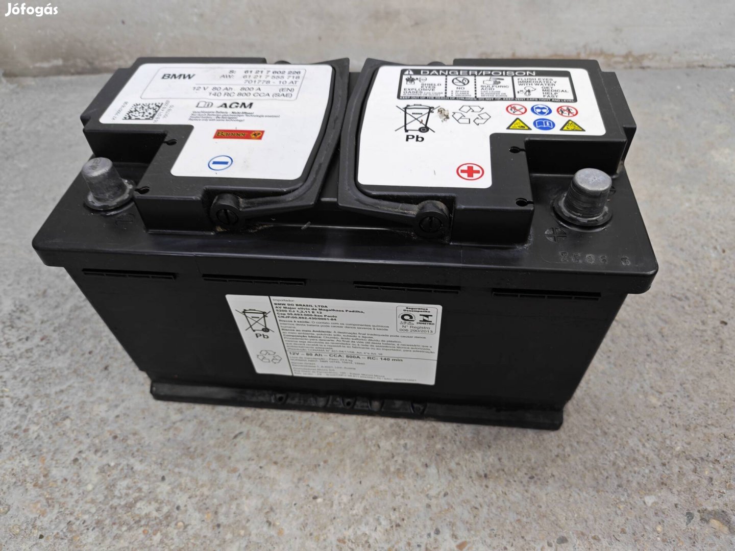 BMW Banner AGM akkumlátor12V80Ah 