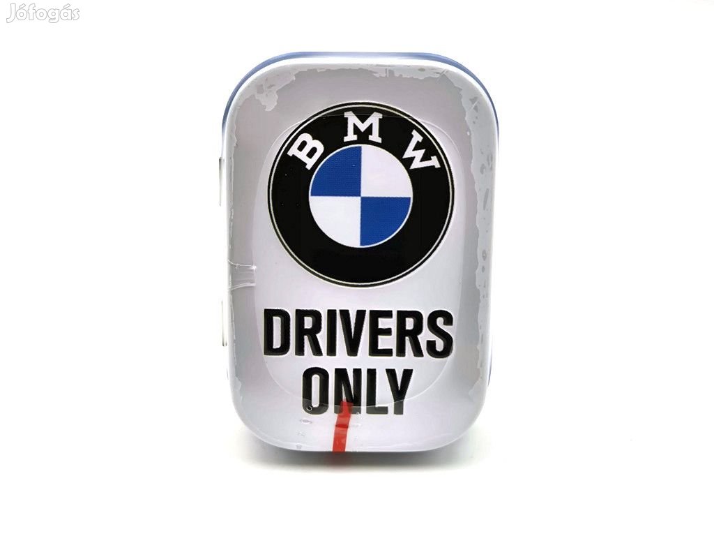 BMW Drivers only - fehér - fém cukorkás doboz fémdoboz (15g)