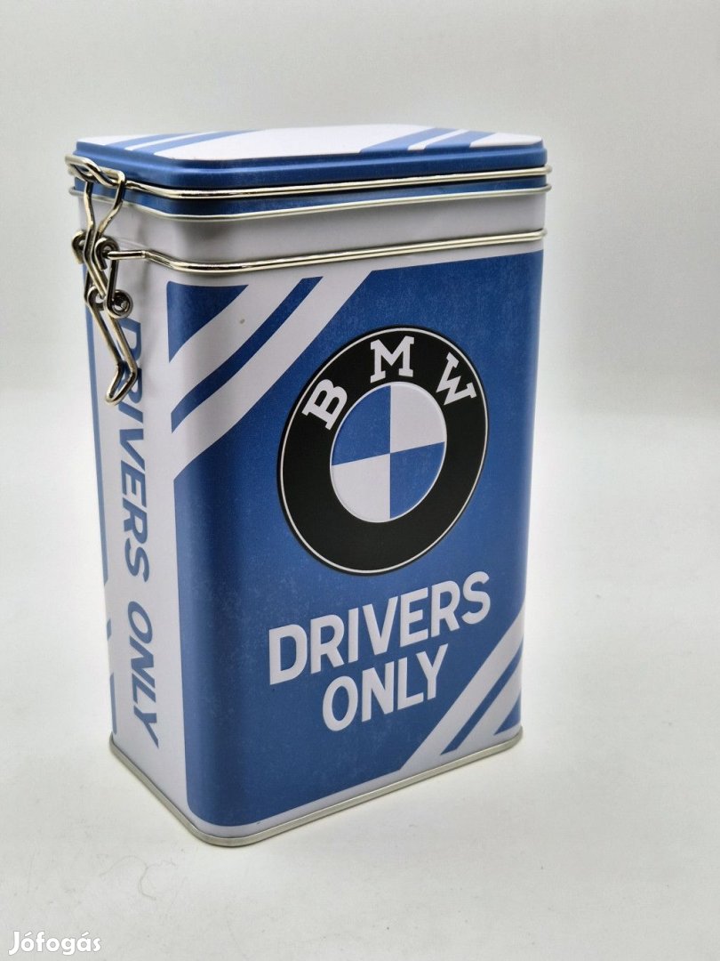BMW Drivers only csatos fém doboz tároló tárolódoboz