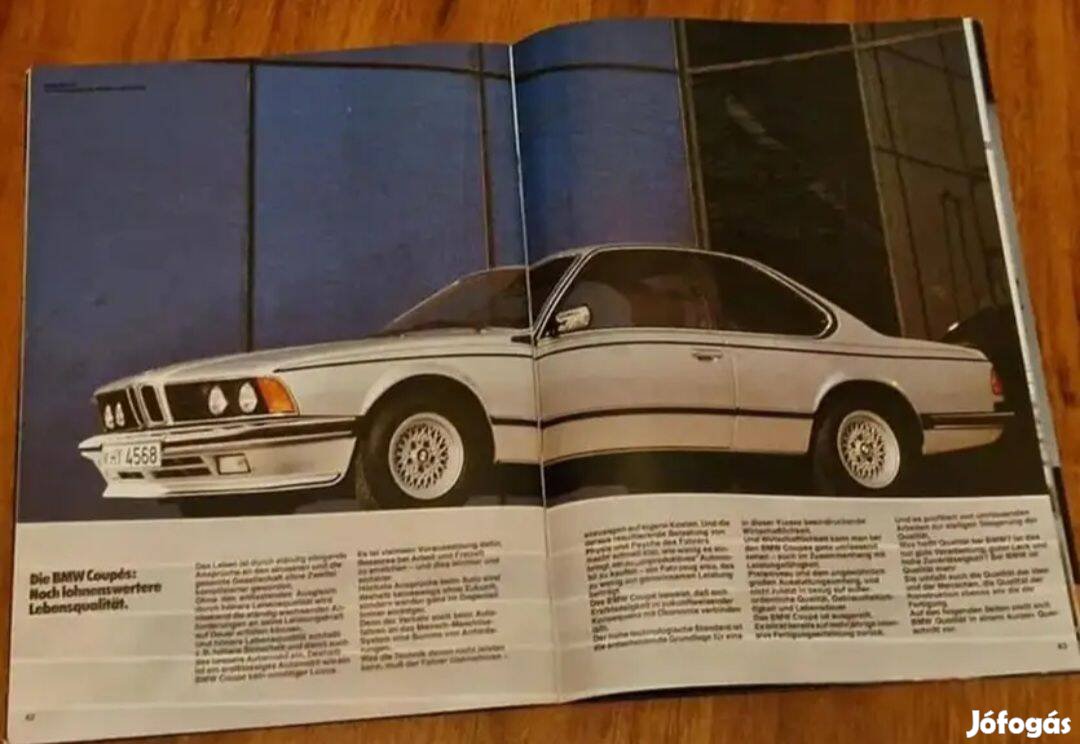 BMW E24 628 CSi 635 CSi Prospektus 1983 54 Oldal