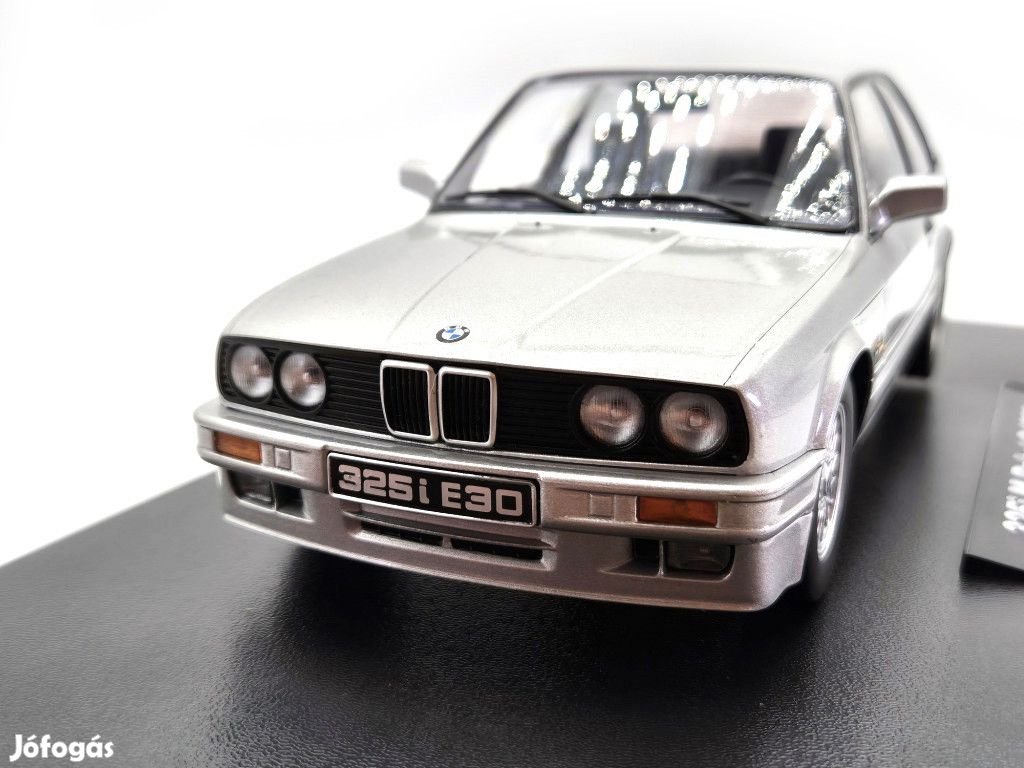 BMW E30 325i M paket 2 (1988) - ezüst -  KK Scale - 1:18