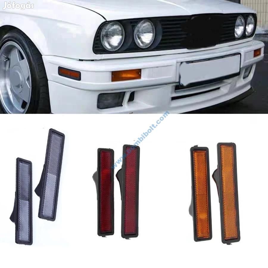 BMW E30 E32 E34 szélességjelző, füstös, piros, sárga