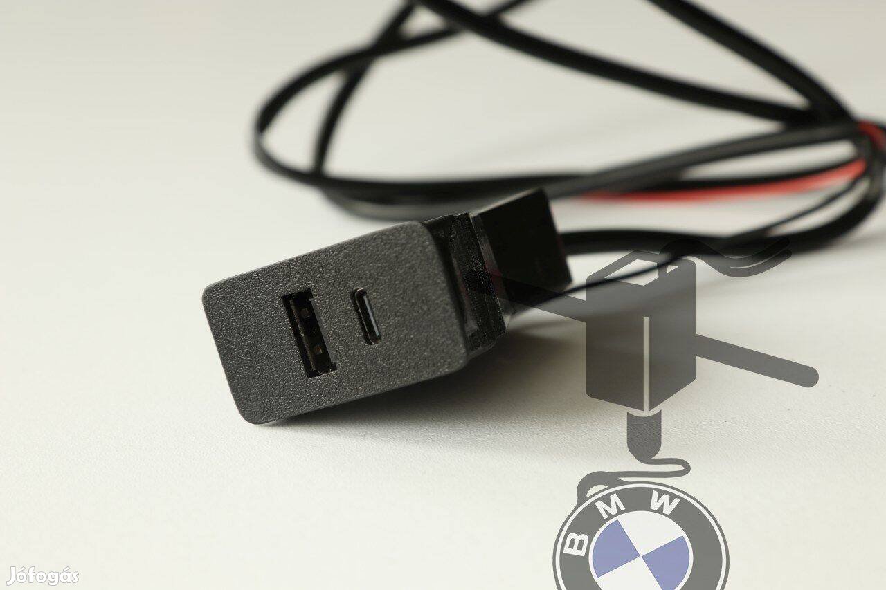 BMW E30 USB töltő adapter - USB / USB-C