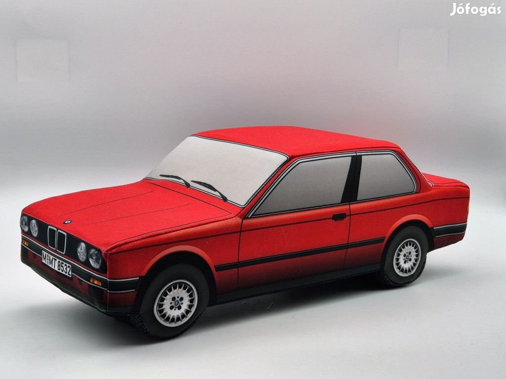 BMW E30 coupe plüss autó - piros