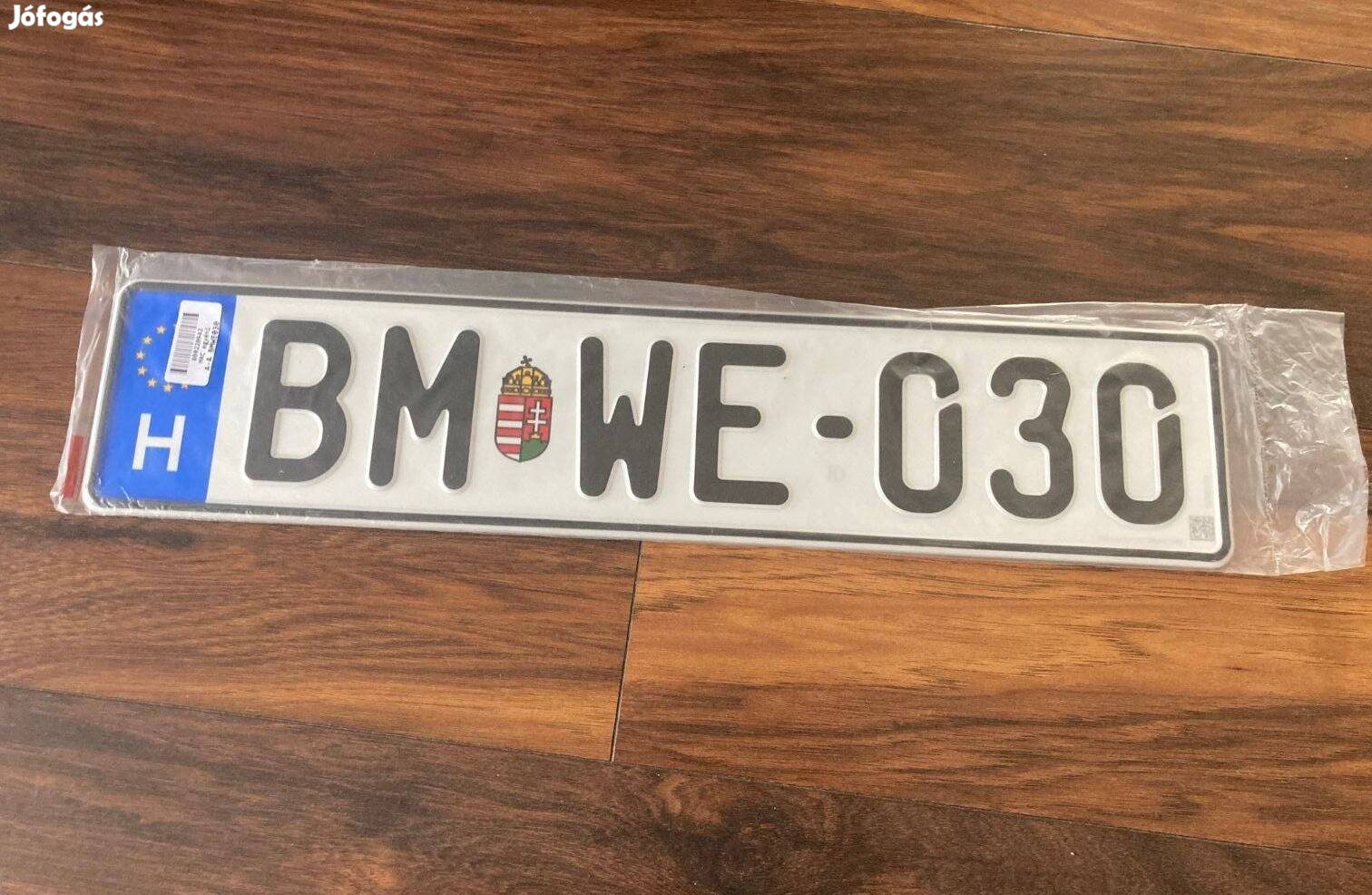 BMW E30 rendszám