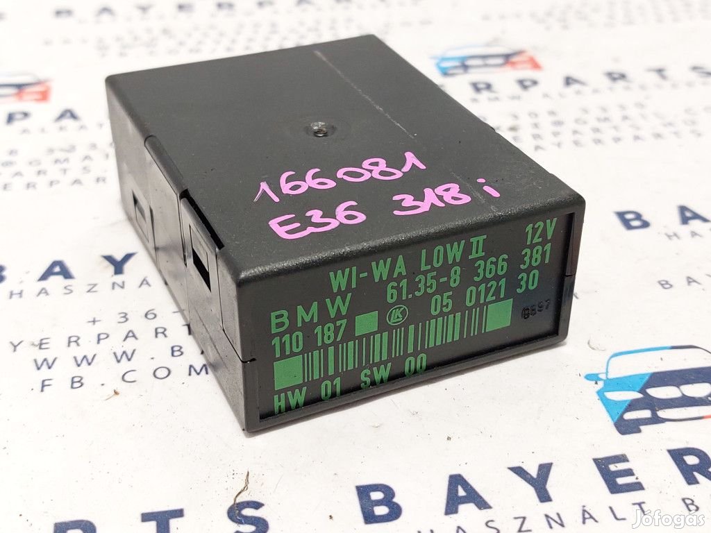 BMW E34 E36 ablaktörlő relé modul vezérlő elektronika WI-WA LOW II