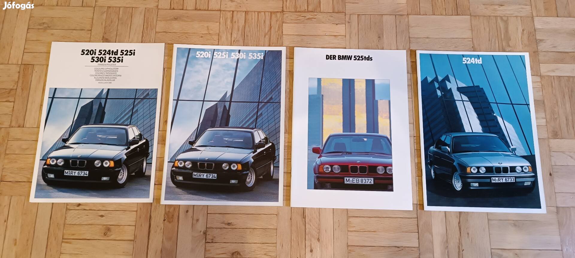 BMW E34 eredeti prospektus katalógus leírás OT veterán 