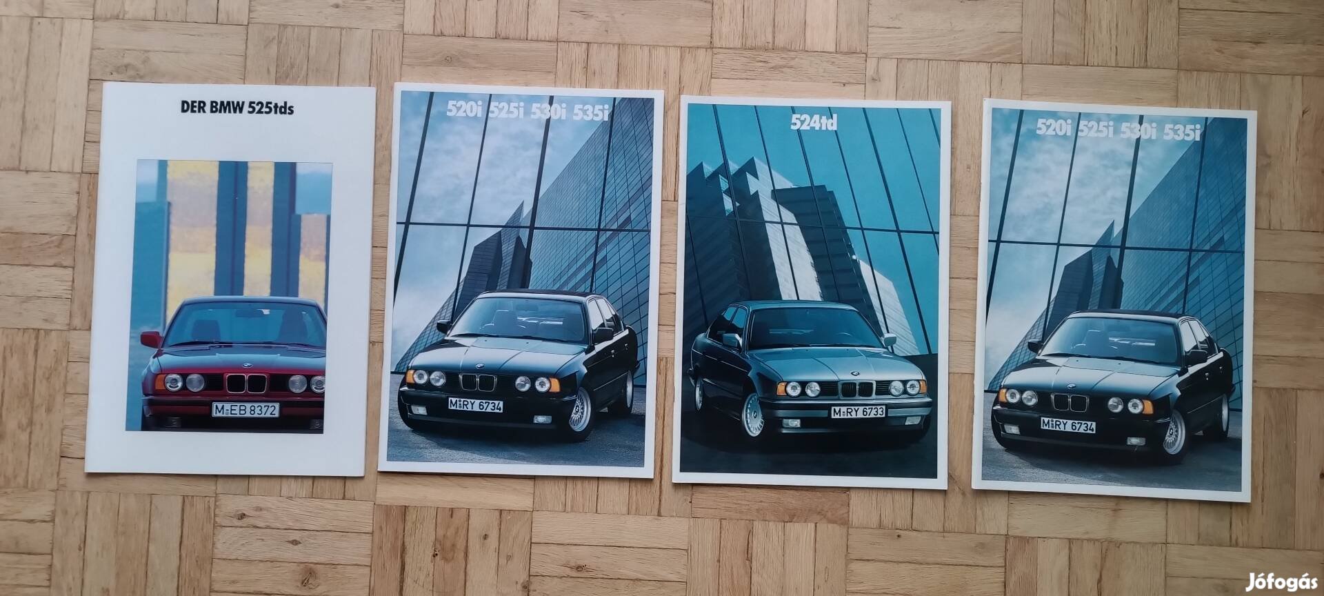 BMW E34 gyári prospektus eredeti katalógus OT veterán 