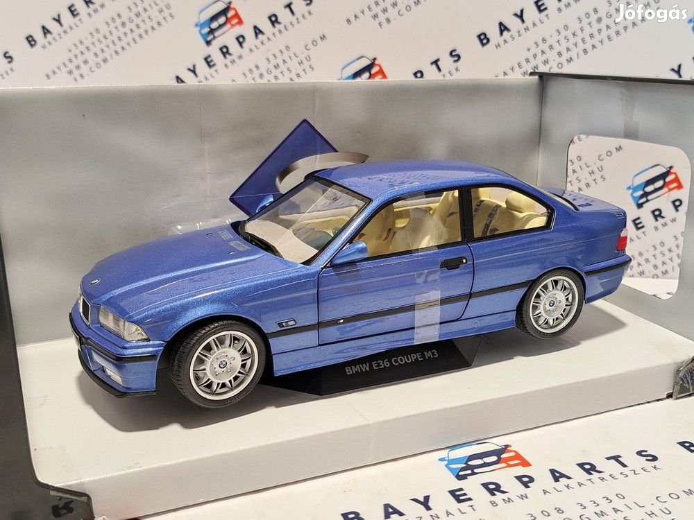 BMW E36 M3 Coupe E36 year 1990 estoril blue 1:18