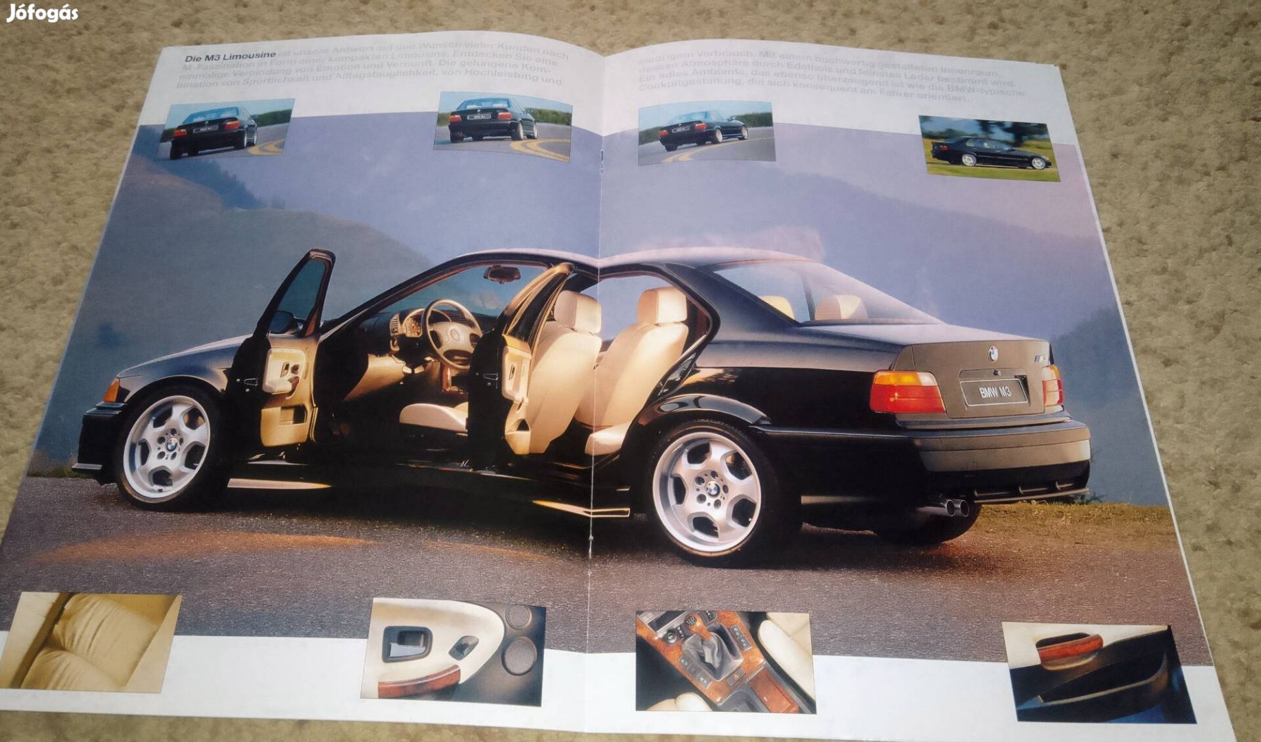 BMW E36 M3 (1994) hibátlan prospektus, katalógus 