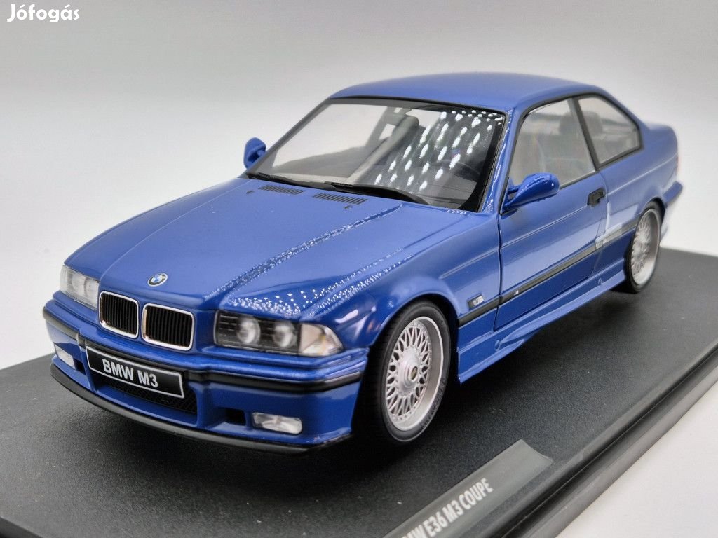BMW E36 M3 coupe - kék -  Solido - 1:18