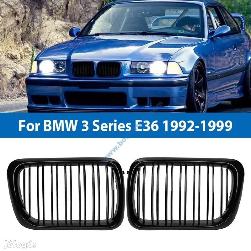 BMW E36 fényes fekete hűtőrács / vese 1997-1999