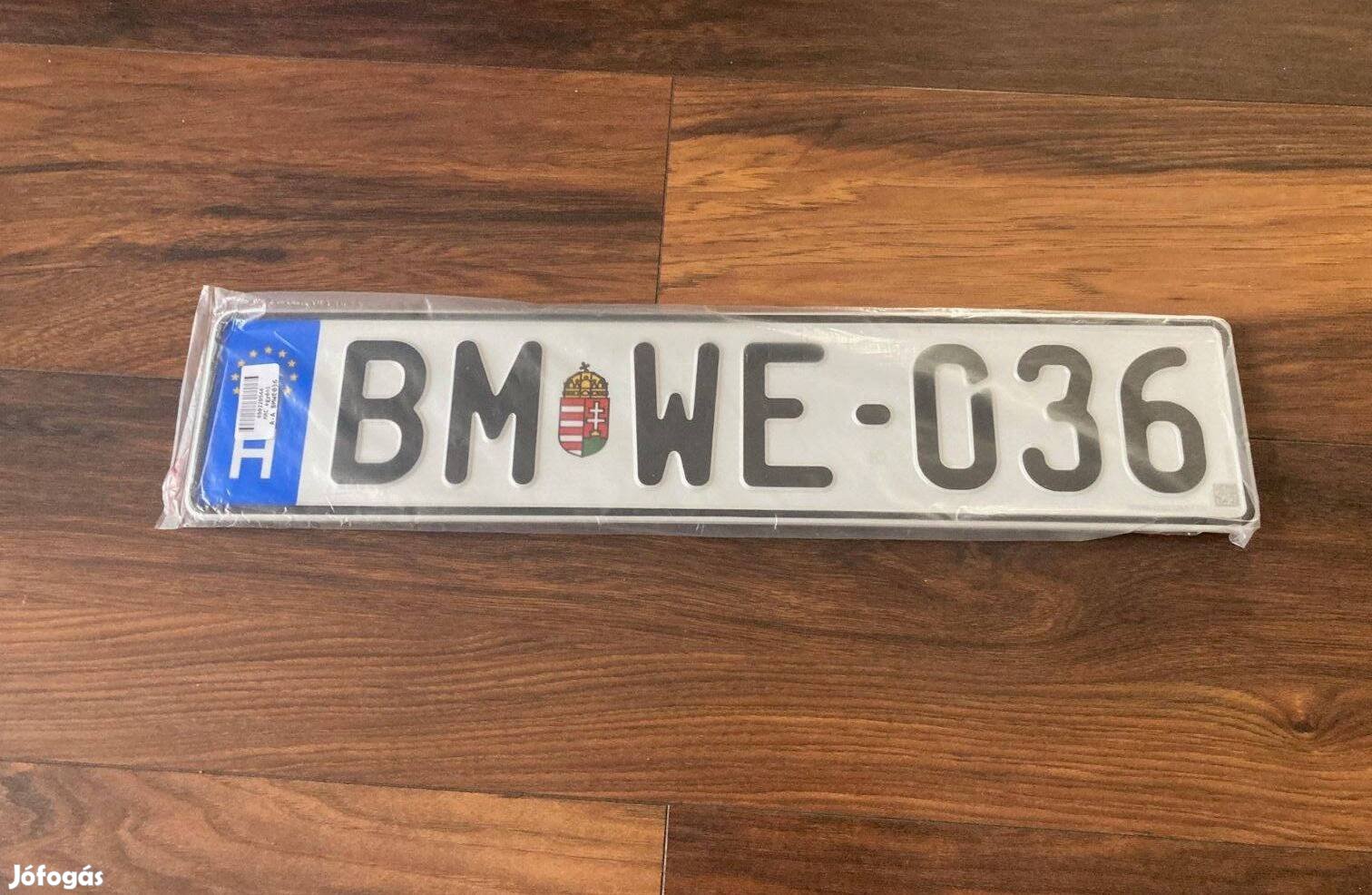 BMW E36 rendszám