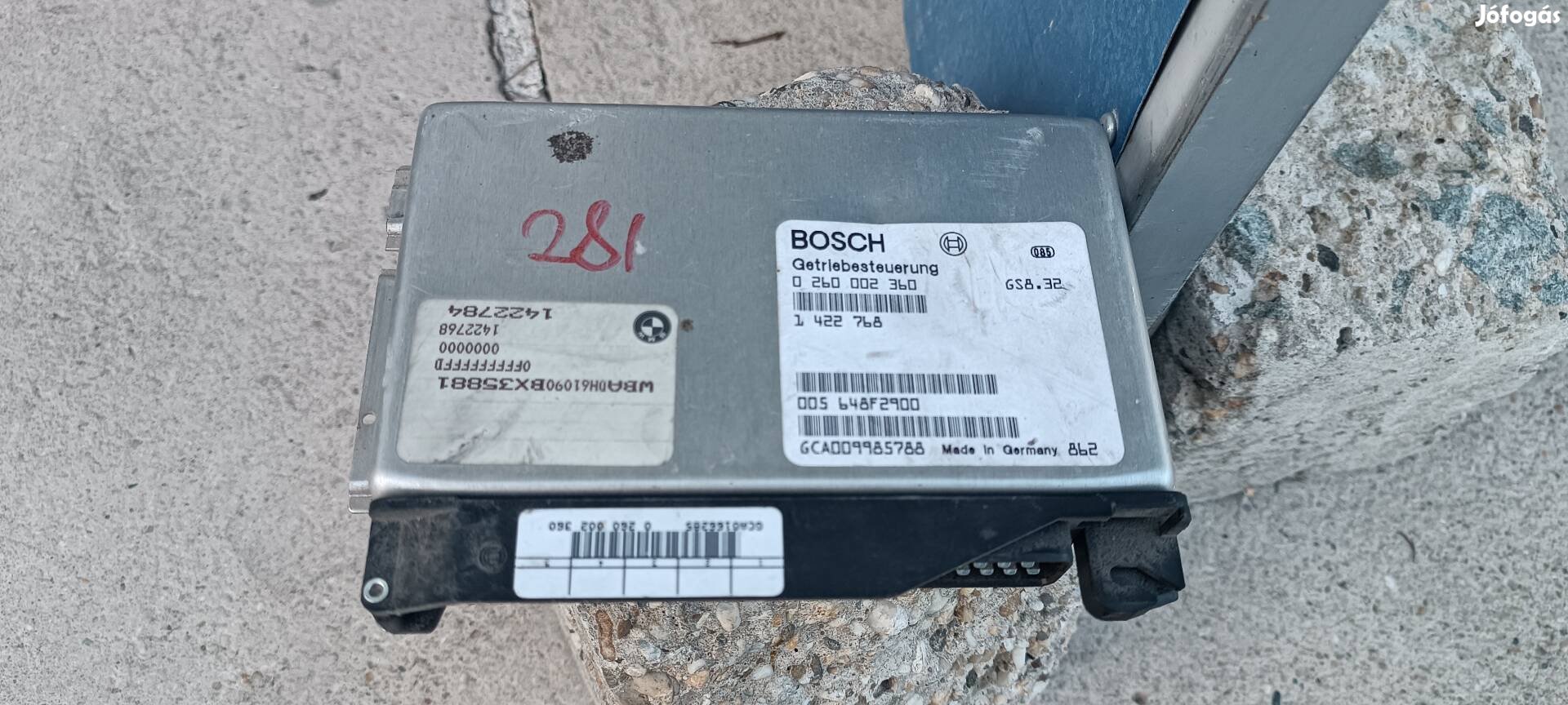 BMW E38 E39 E46 E53 E85 Automata Váltó vezérlő egység