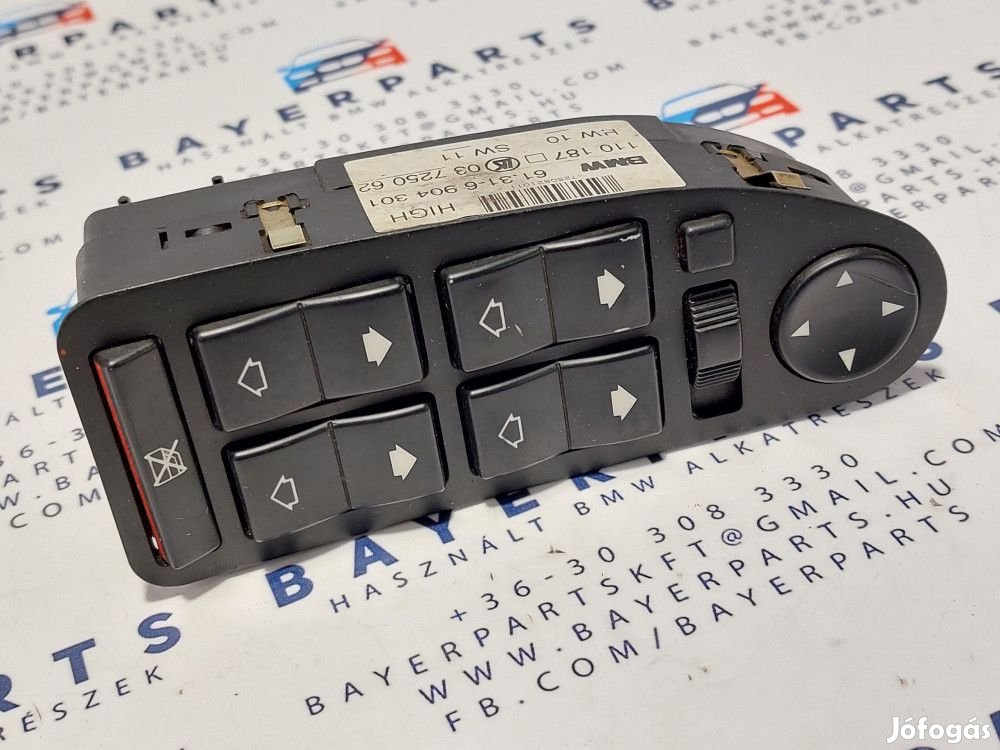 BMW E39 4x elektromos ablakemelő kapcsoló tükörállító - behajló tükrö