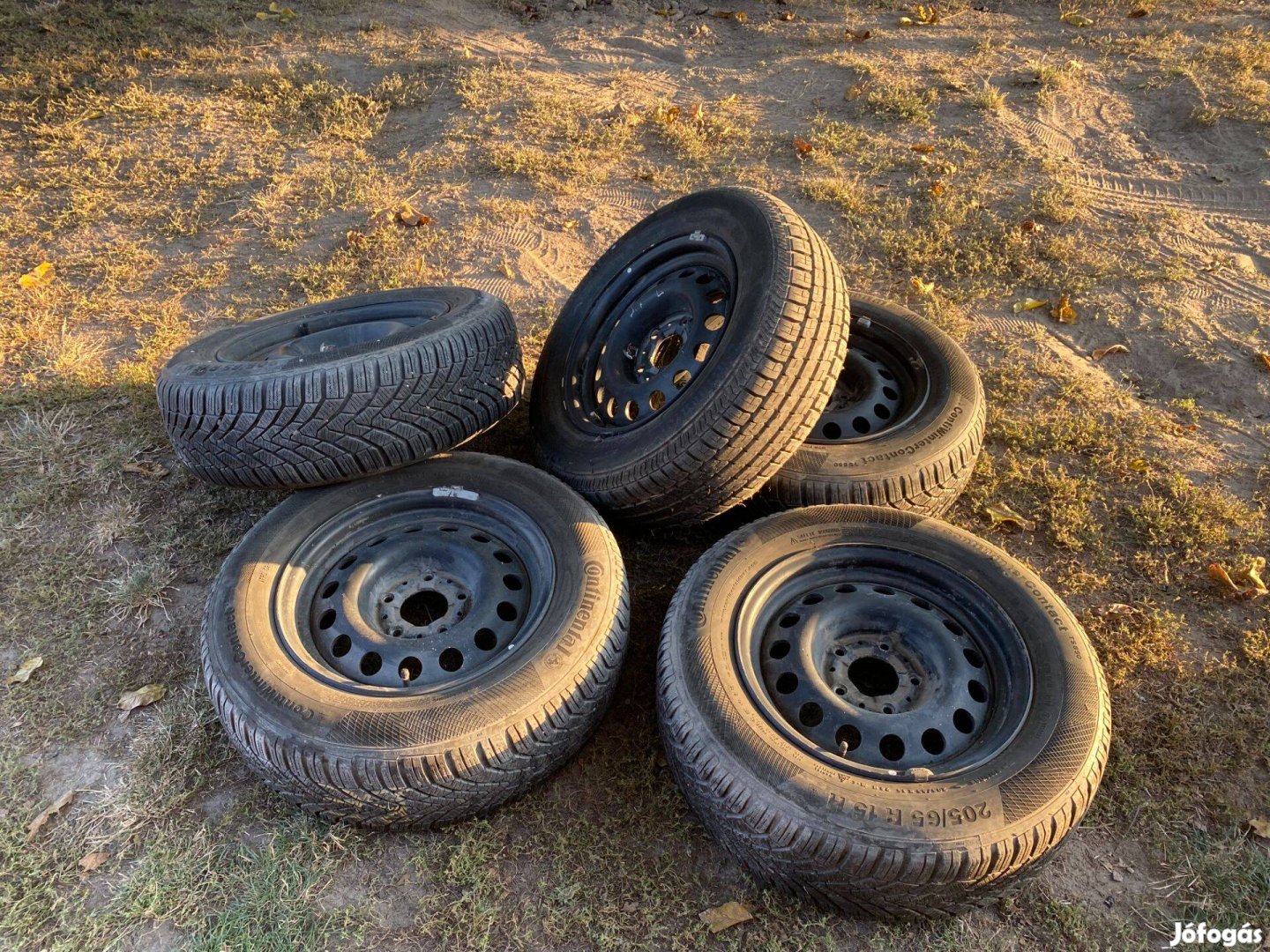 BMW E39 Gyári felni szett Continental téli gumival pótkerékkel