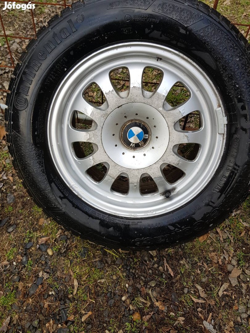 BMW E39 gyári 7j×15 Is20 alufelni 225/60r15 téli gumikkal 