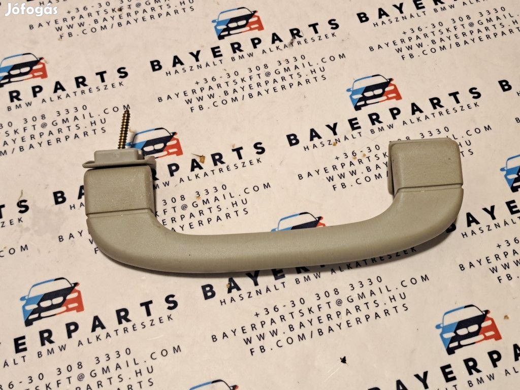 BMW E39 sedan touring bal jobb első tetőkárpit szürke kapaszkodó